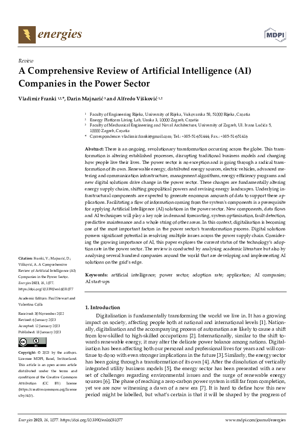 (PDF) A Comprehensive Review of Artificial Intelligence (AI) Companies ...