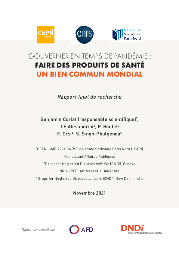 (PDF) Rapport final de recherche