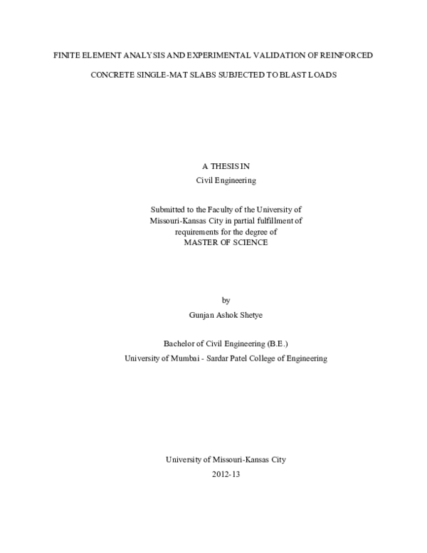 (PDF) Finite Element Analysis and Experimental Validation of Reinforced ...