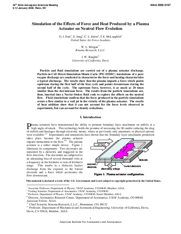 (PDF) Simulation of the Effects of Force and Heat Produced by a Plasma ...