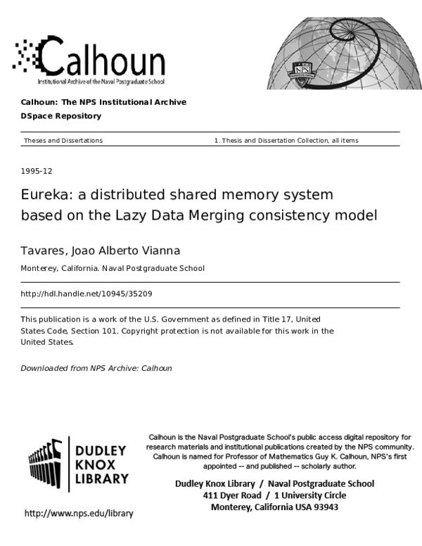 (PDF) Eureka: A Distributed Shared Memory System Based on the Lazy Data ...