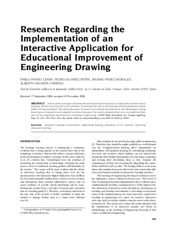(PDF) Research regarding the implementation of an interactive ...