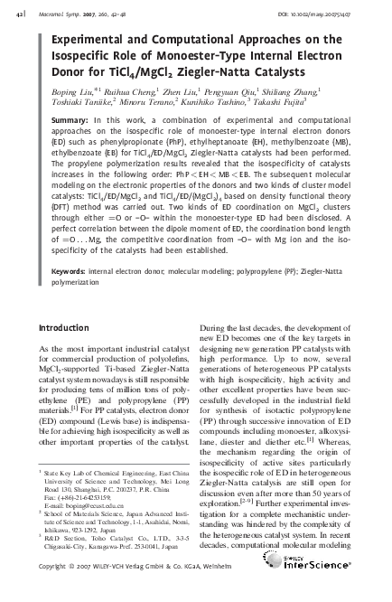 Experimental and Computational Approaches on the Isospecific Role of ...
