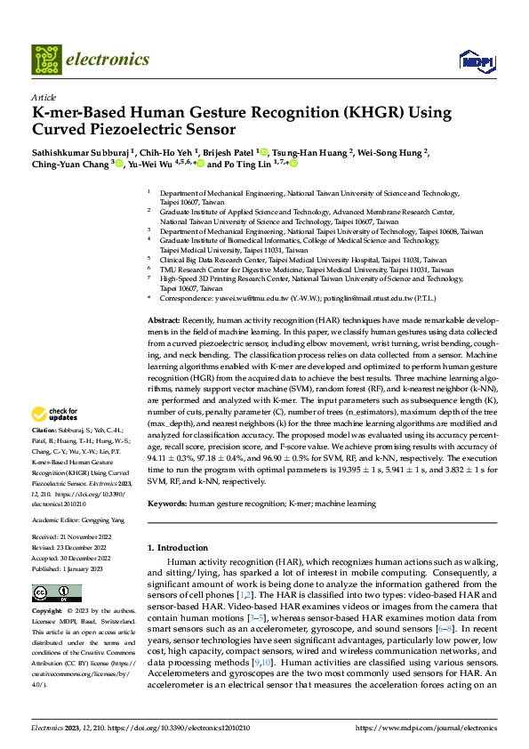 (PDF) K-mer-Based Human Gesture Recognition (KHGR) Using Curved ...