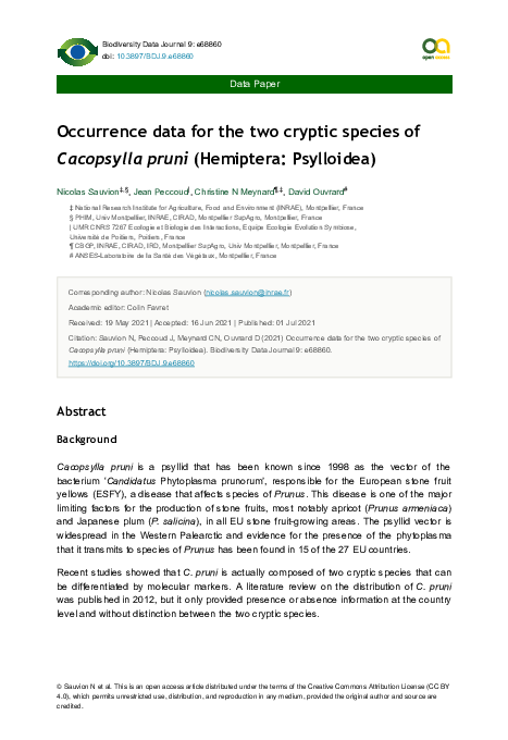 (PDF) Figure 5 from: Sauvion N, Peccoud J, Meynard CN, Ouvrard D (2021 ...