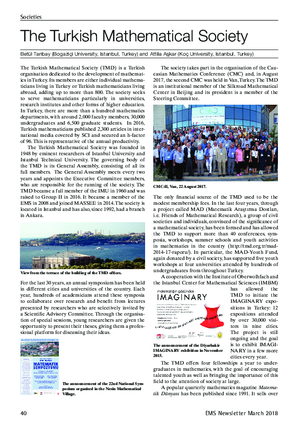 (PDF) The Turkish Mathematical Society