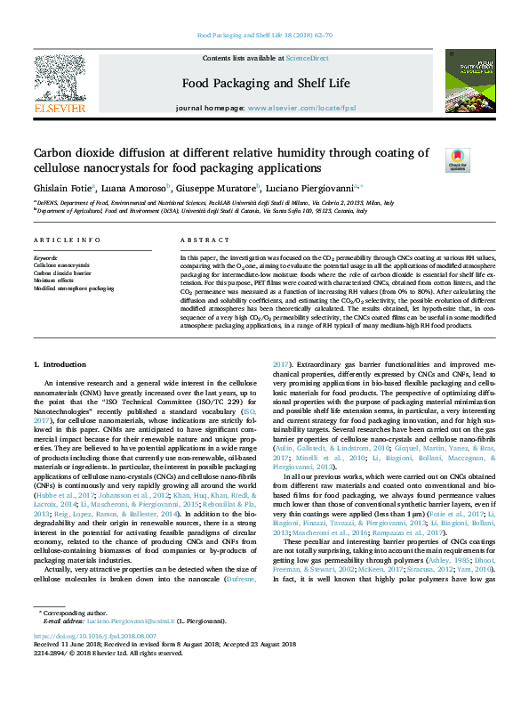 (PDF) Carbon dioxide diffusion at different relative humidity through ...