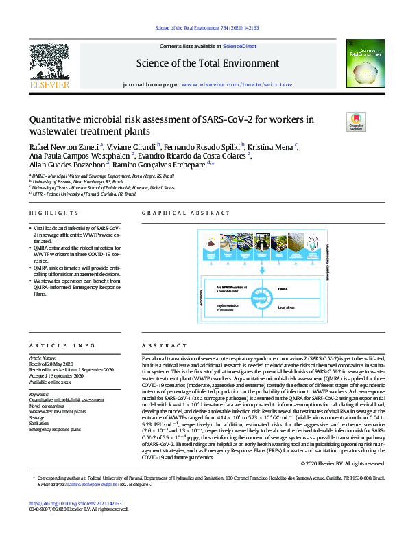 (PDF) Quantitative microbial risk assessment of SARS-CoV-2 for workers ...