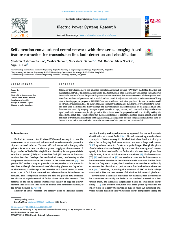 (PDF) Self attention convolutional neural network with time series ...