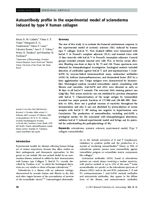 (PDF) Autoantibody profile in the experimental model of scleroderma ...