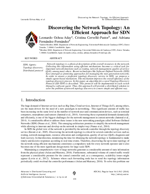(PDF) Discovering the Network Topology: An Efficient Approach for SDN