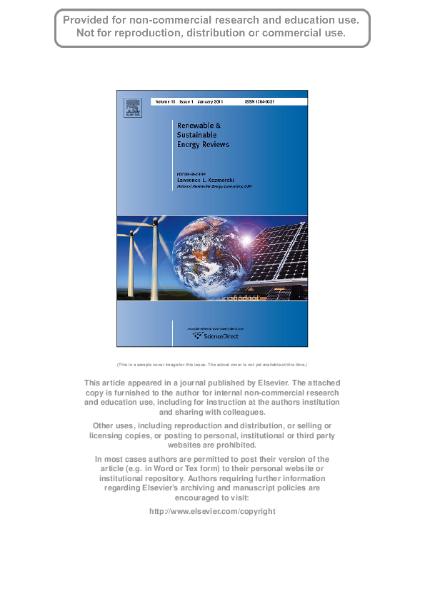 (PDF) Sustainable energy systems: Role of optimization modeling ...