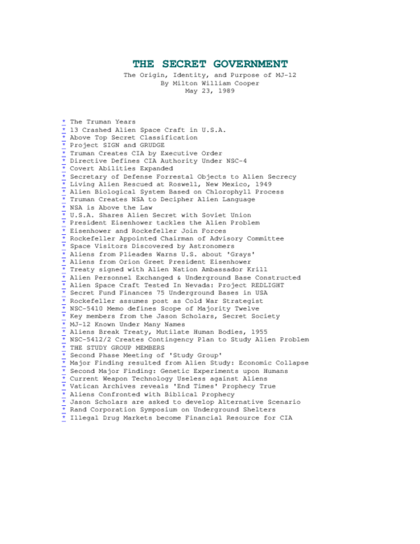 洋書 Secret Government of The United States Secret Government of The United States