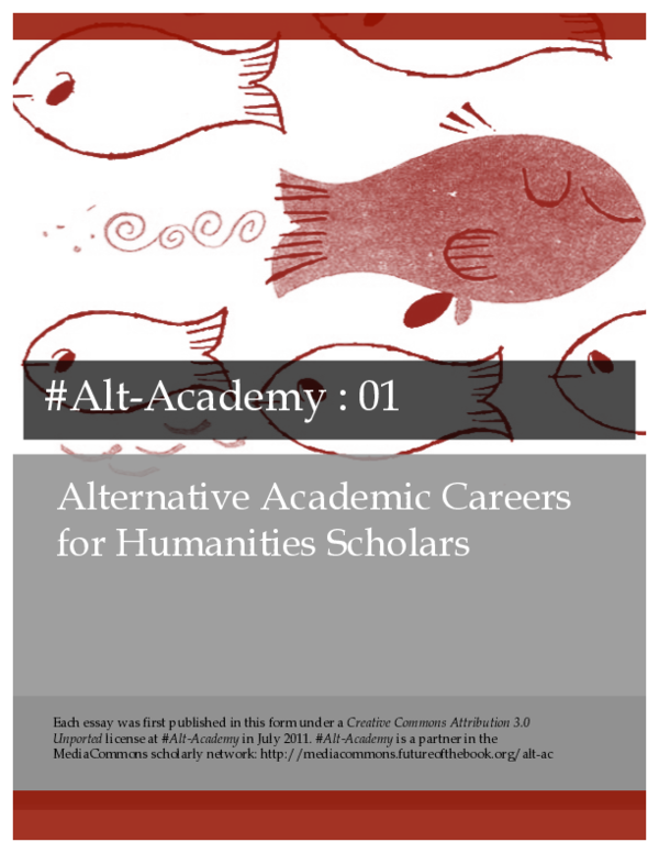 View of (PDF) #Alt-Academy: Alternative Careers for Academic Scholars