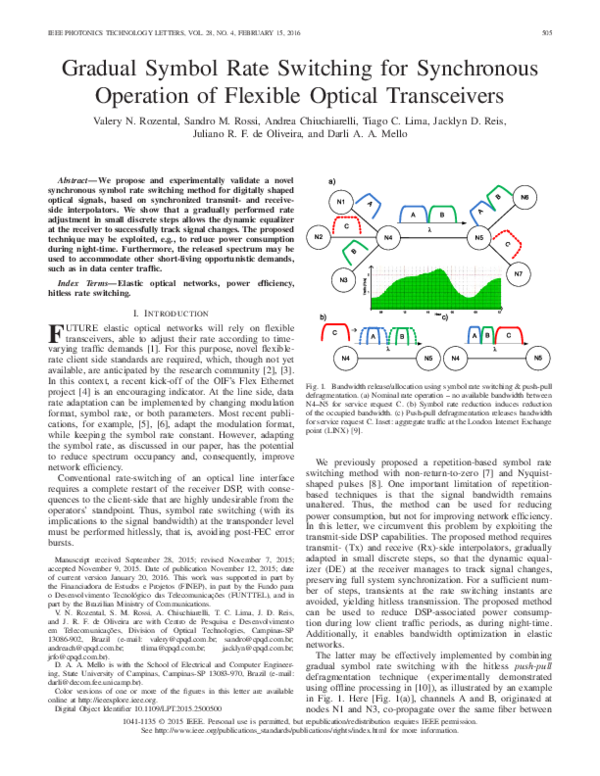 (PDF) Gradual Symbol Rate Switching for Synchronous Operation of ...