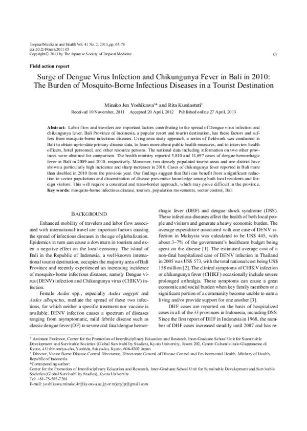 (PDF) Surge of Dengue Virus Infection and Chikungunya Fever in Bali in ...