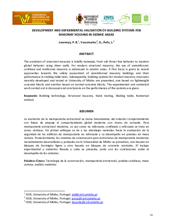 (PDF) Development and experimental validation of building systems for ...
