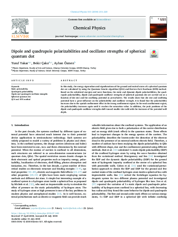 (PDF) Dipole and quadrupole polarizabilities and oscillator strengths ...