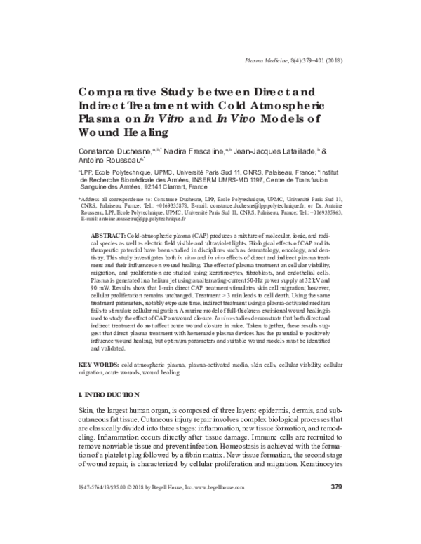 (PDF) Comparative Study between Direct and Indirect Treatment with Cold ...