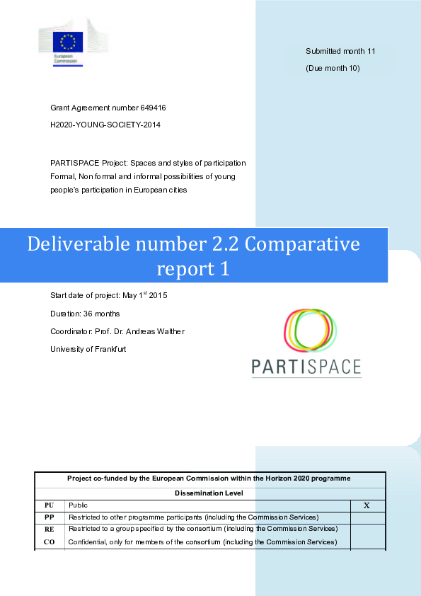 (PDF) Partispace - Deliverable 2.2 Comparative report