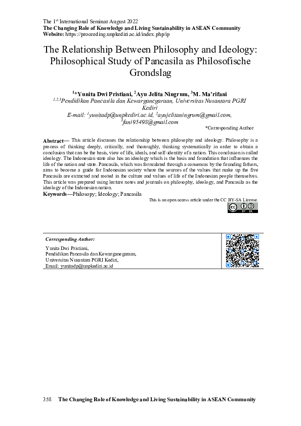 (PDF) Relationship Between Philosophy and Ideology: Philosophical Study ...