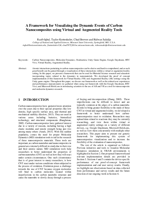 (PDF) A Framework for Visualizing the Dynamic Events of Carbon ...
