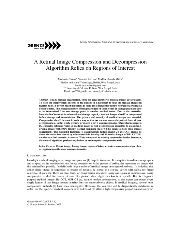 (PDF) A Retinal Image Compression and Decompression Algorithm Relies on ...