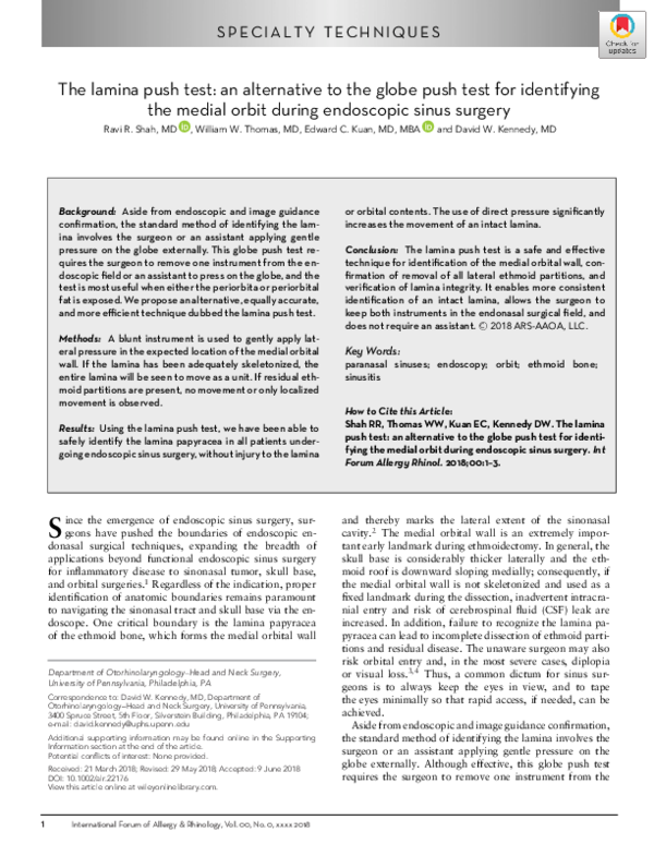 (PDF) The lamina push test: an alternative to the globe push test for ...