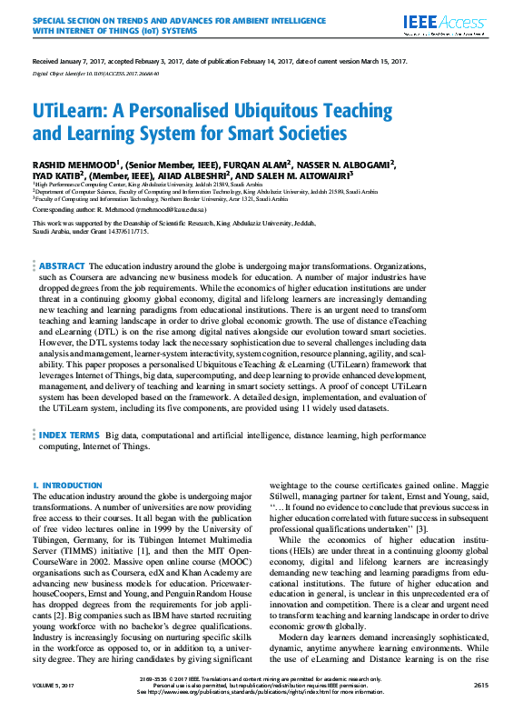 (PDF) UTiLearn: A Personalised Ubiquitous Teaching and Learning System ...