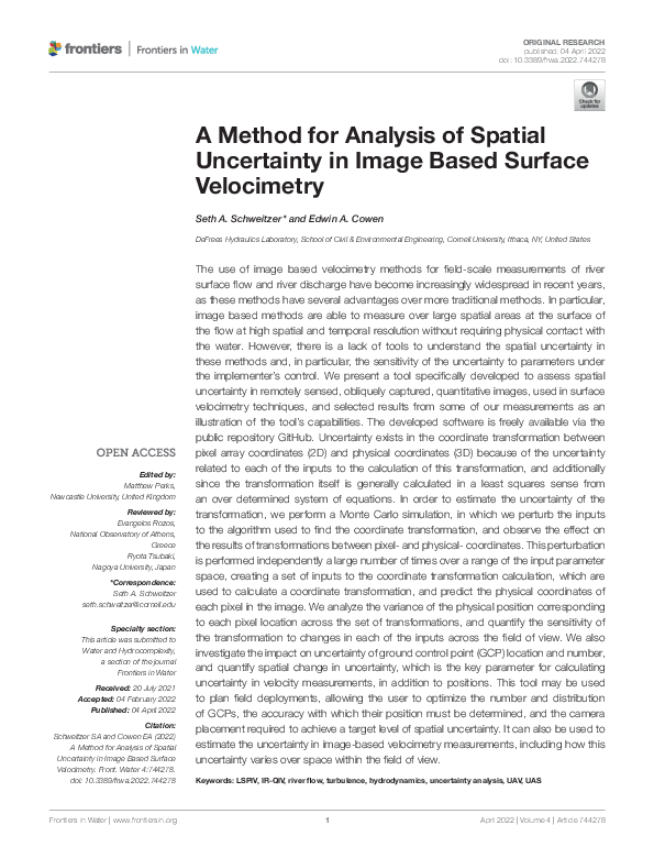 (PDF) A Method for Analysis of Spatial Uncertainty in Image Based ...