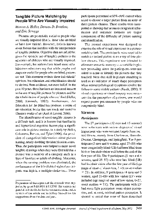 Who Are Visually Impaired