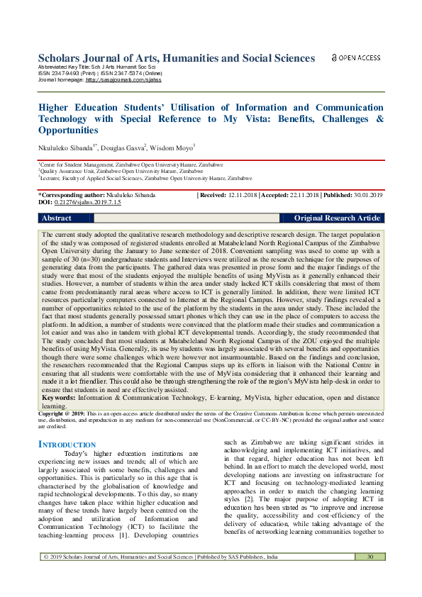 (PDF) Higher Education Students’ Utilisation of Information and
