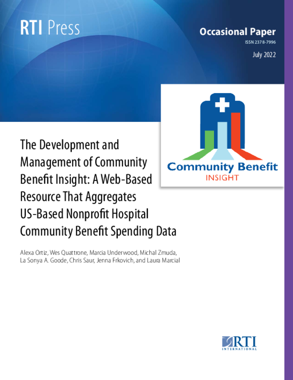 (PDF) The Development and Management of Community Benefit Insight: A ...