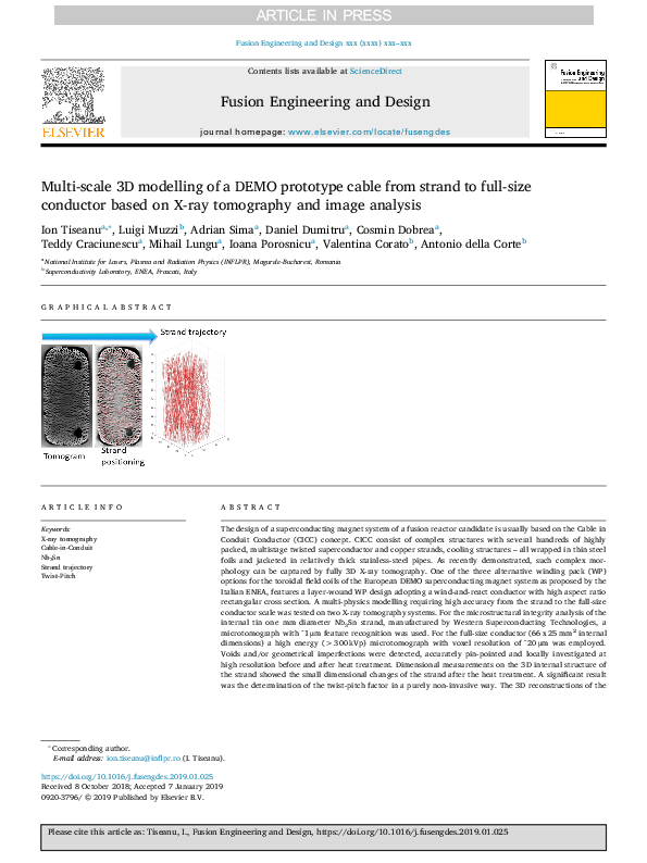 (PDF) Multi-scale 3D modelling of a DEMO prototype cable from strand to ...