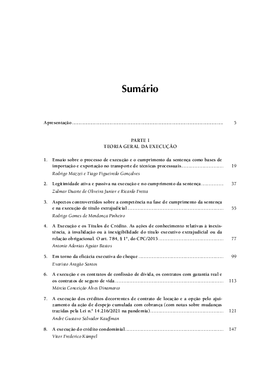 (PDF) Teoria Geral da Execução
