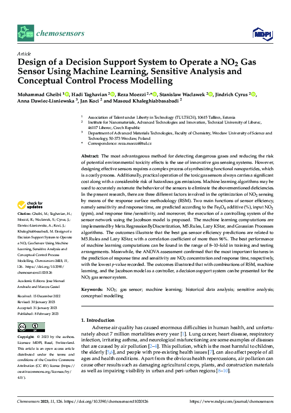 (PDF) Design of a Decision Support System to Operate a NO2 Gas Sensor ...