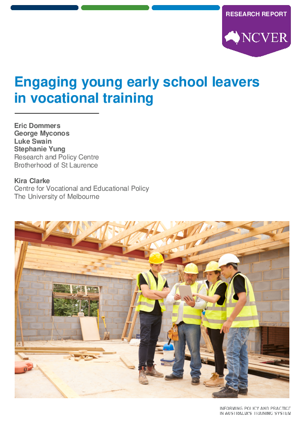 (PDF) Engaging Young Early School Leavers in Vocational Training ...