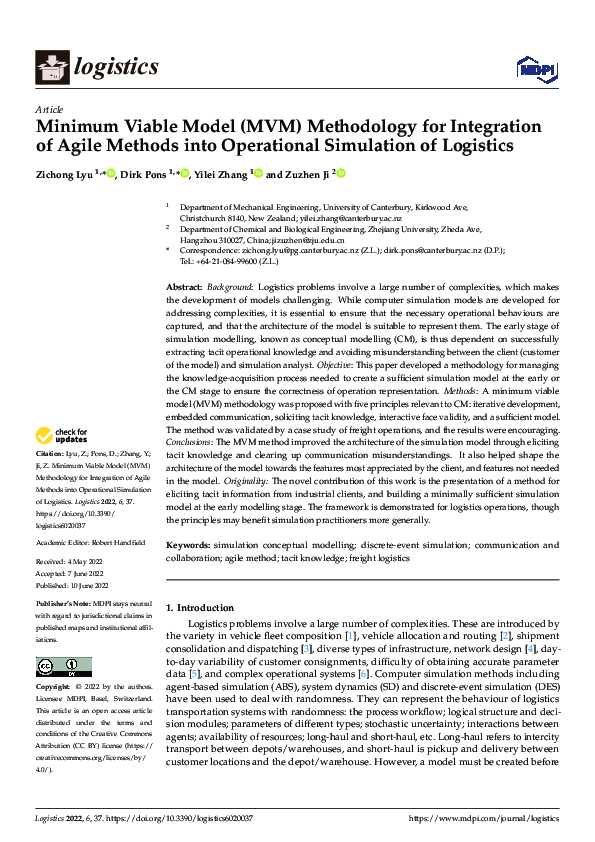 (PDF) Minimum Viable Model (MVM) Methodology for Integration of Agile ...