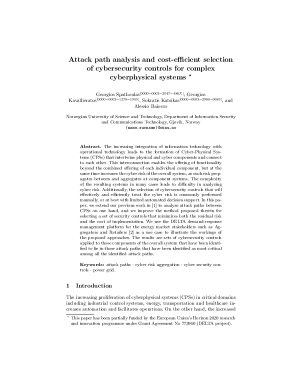(PDF) Attack Path Analysis and Cost-Efficient Selection of ...