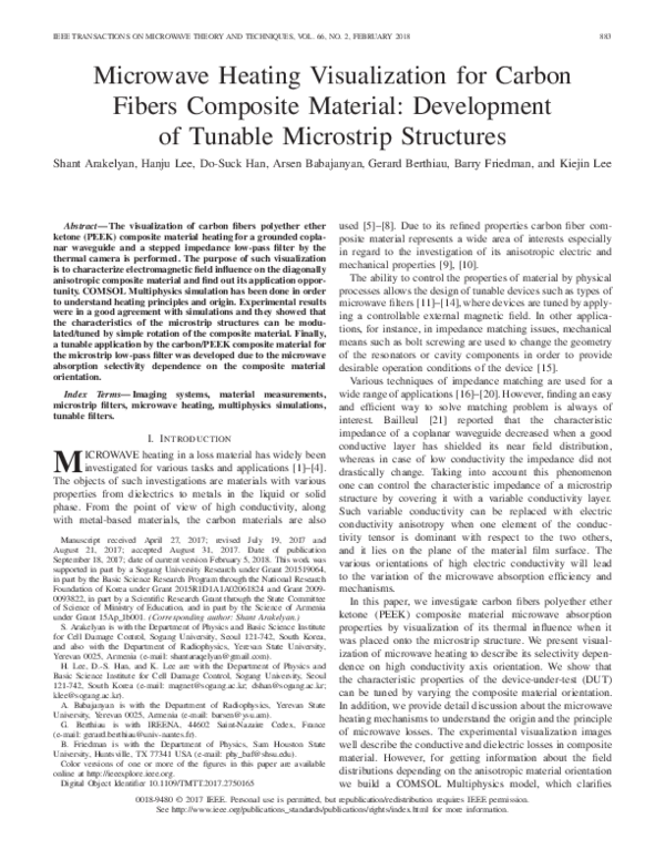 (PDF) Microwave Heating Visualization for Carbon Fibers Composite ...