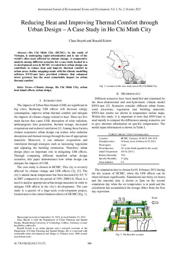 (PDF) Reducing Heat and Improving Thermal Comfort through Urban Design ...