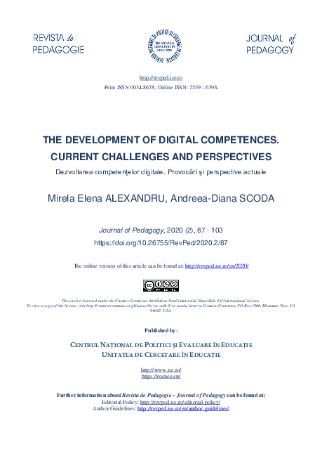 (PDF) The Development of Digital Competences. Current Challenges and ...