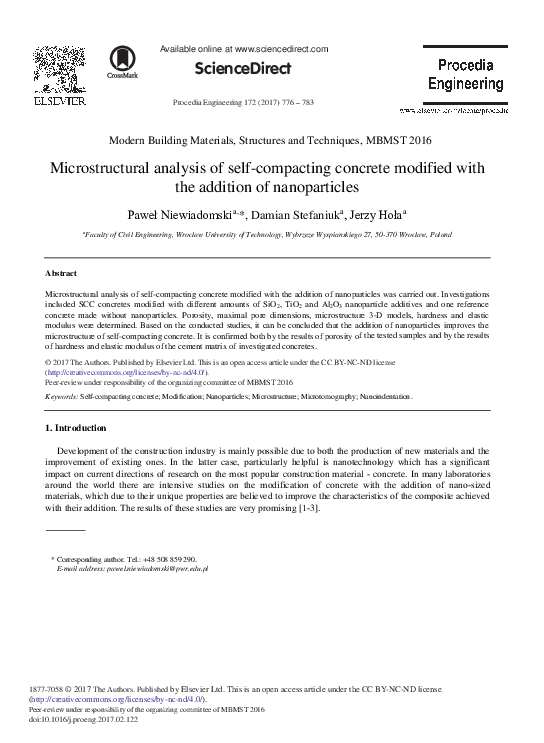 (PDF) Microstructural Analysis of Self-compacting Concrete Modified ...