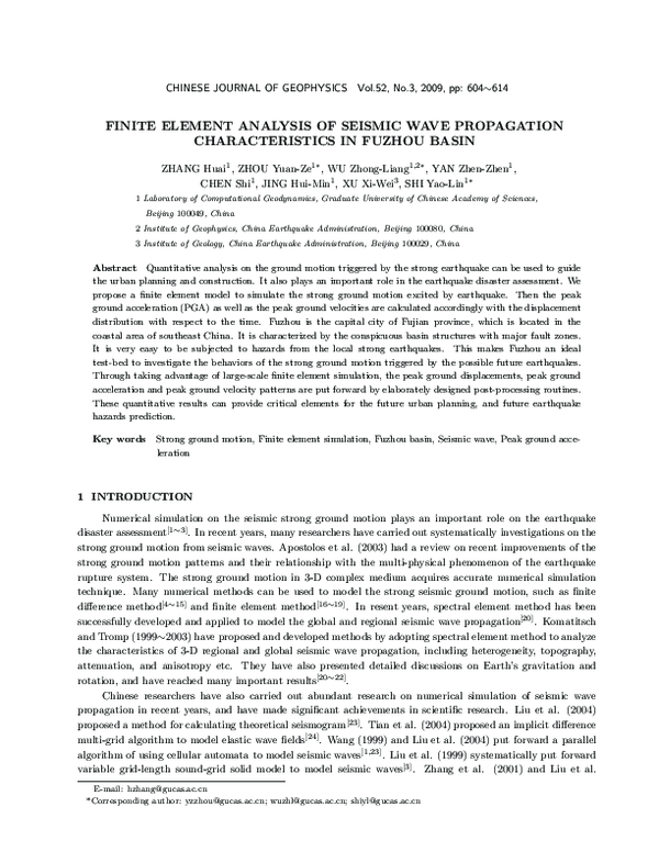 (PDF) Finite Element Analysis of Seismic Wave Propagation ...