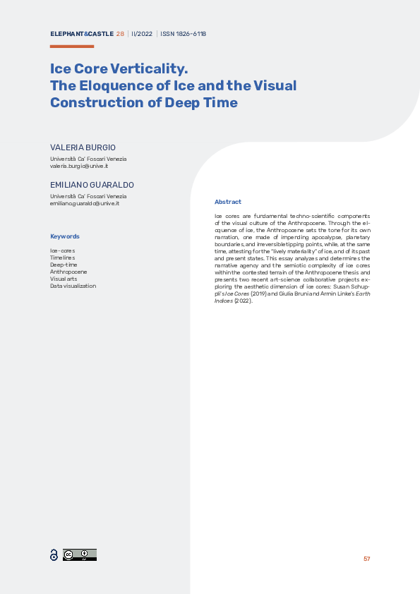 (PDF) Ice Core Verticality. The Eloquence of Ice and the Visual ...