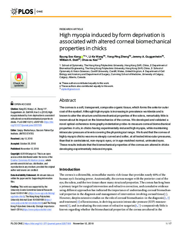 (PDF) High myopia induced by form deprivation is associated with ...