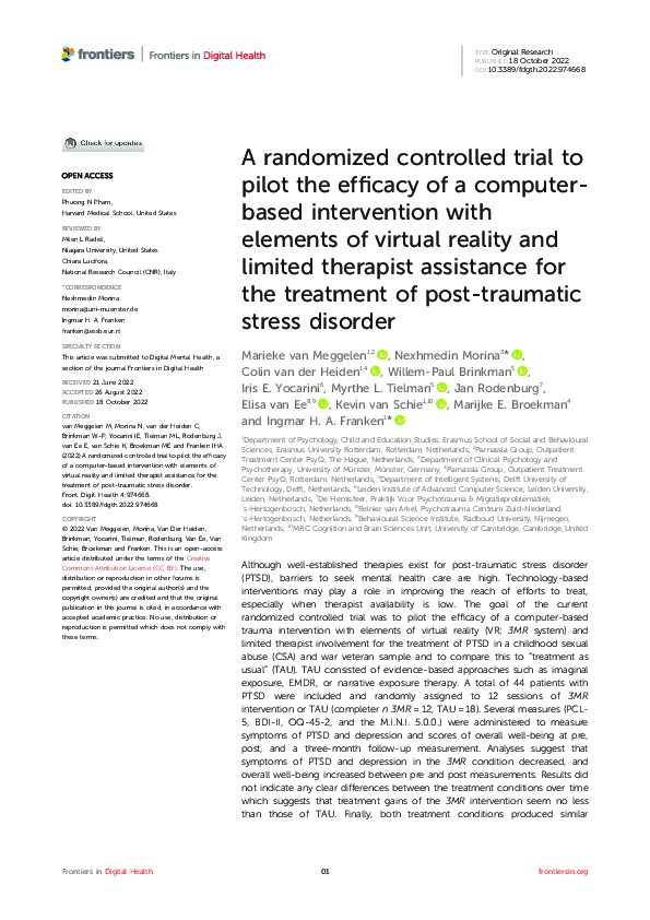 (PDF) A randomized controlled trial to pilot the efficacy of a computer ...
