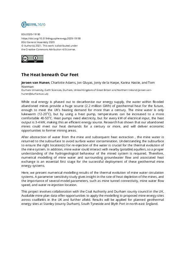 (PDF) The Heat beneath Our Feet