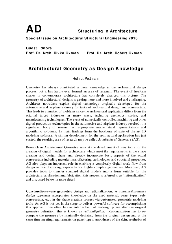 (PDF) AD Structuring in Architecture