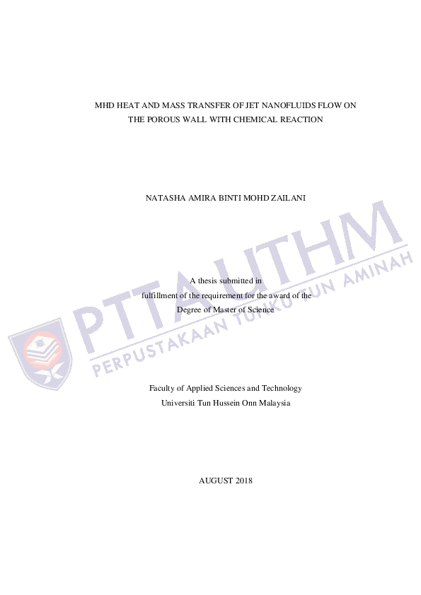 (PDF) MHD heat and MASS transfer of jet nanofluids flow on the porous ...